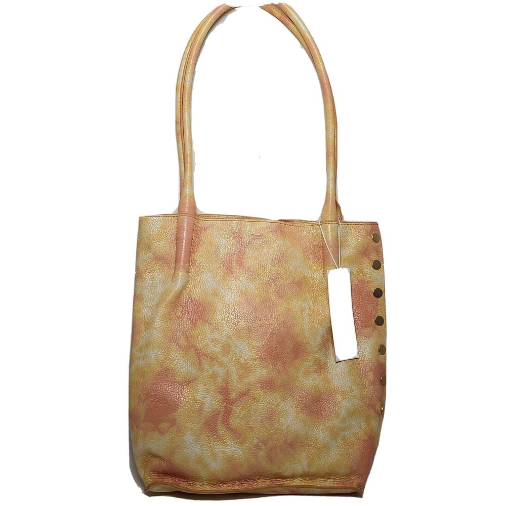 Hammitt Oliver Medium Tote Marigold Mango Tie Dye Hobo Leather Bag 10W"x13H" new